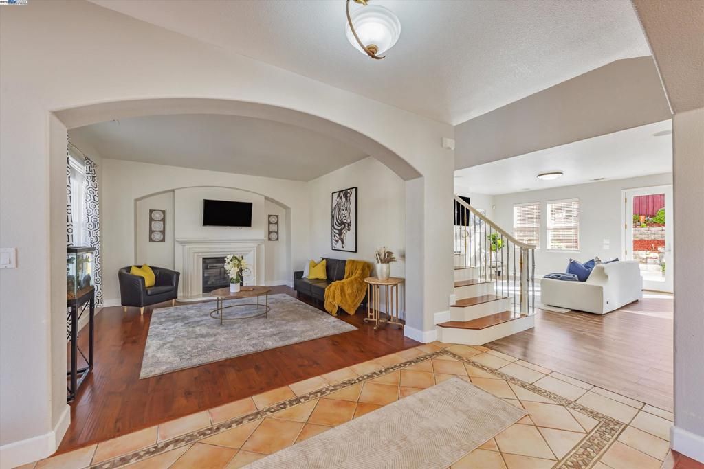 Fireplace, Interior, Living room, Wood Texture Flooring