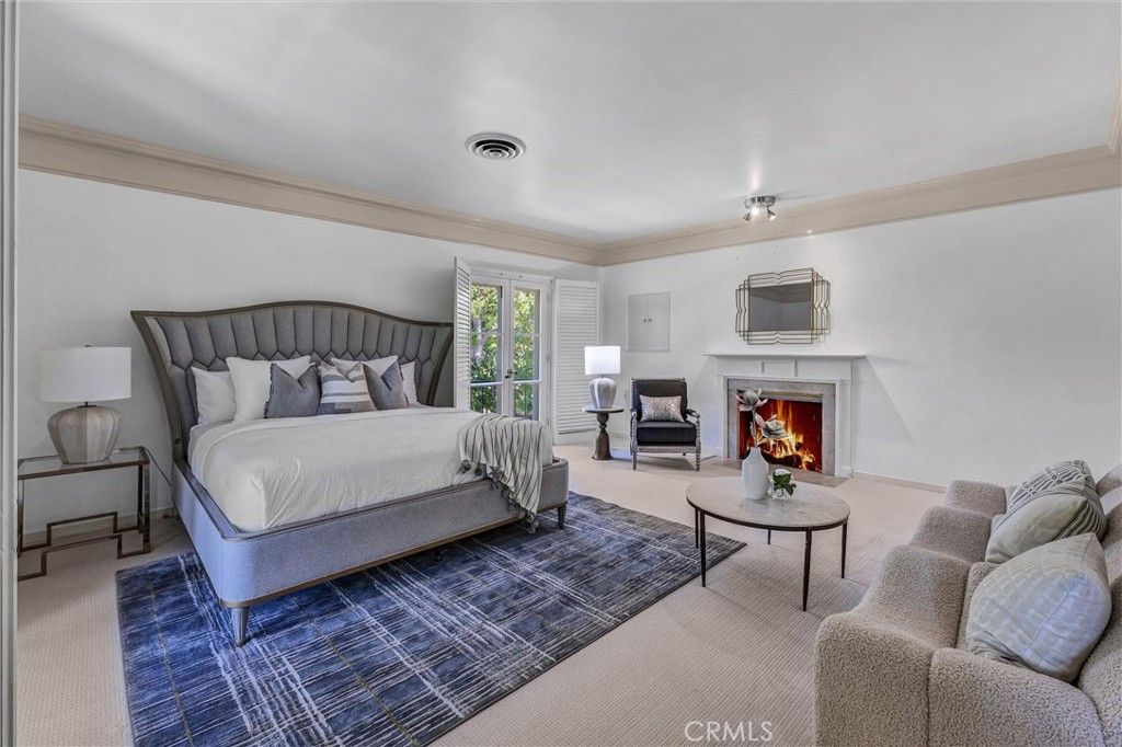 Bedroom, Fireplace, Interior