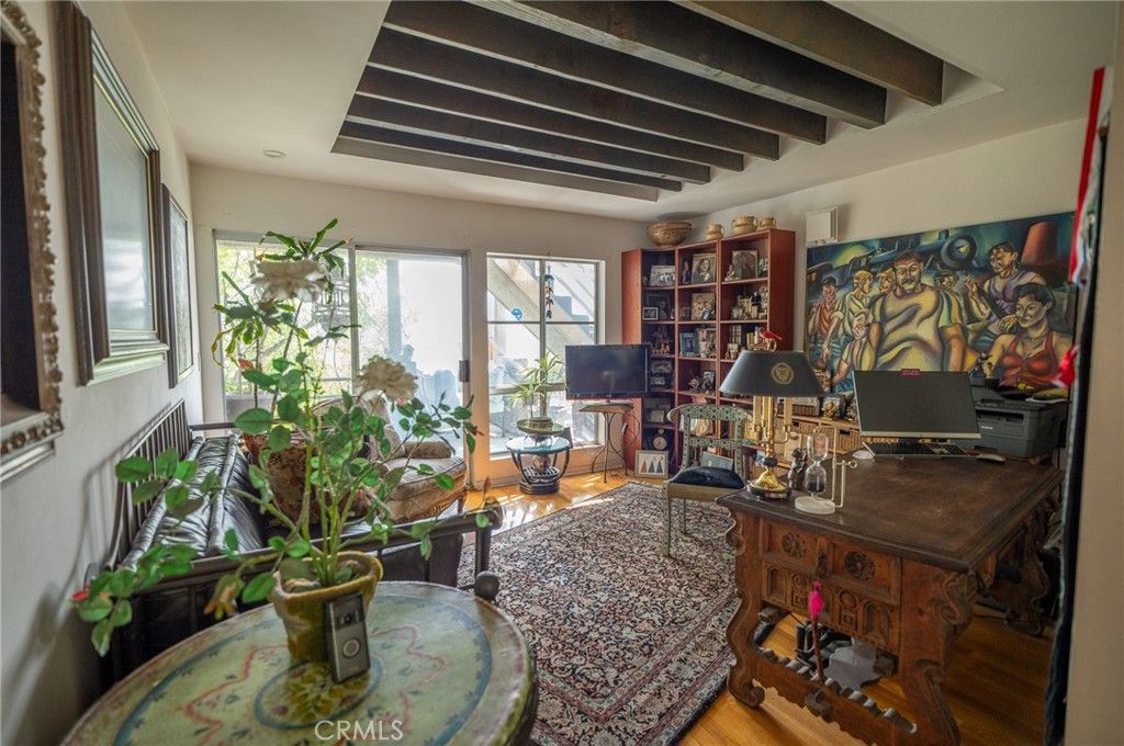 Home Office, Interior, Wooden Beams, Wood Texture Flooring