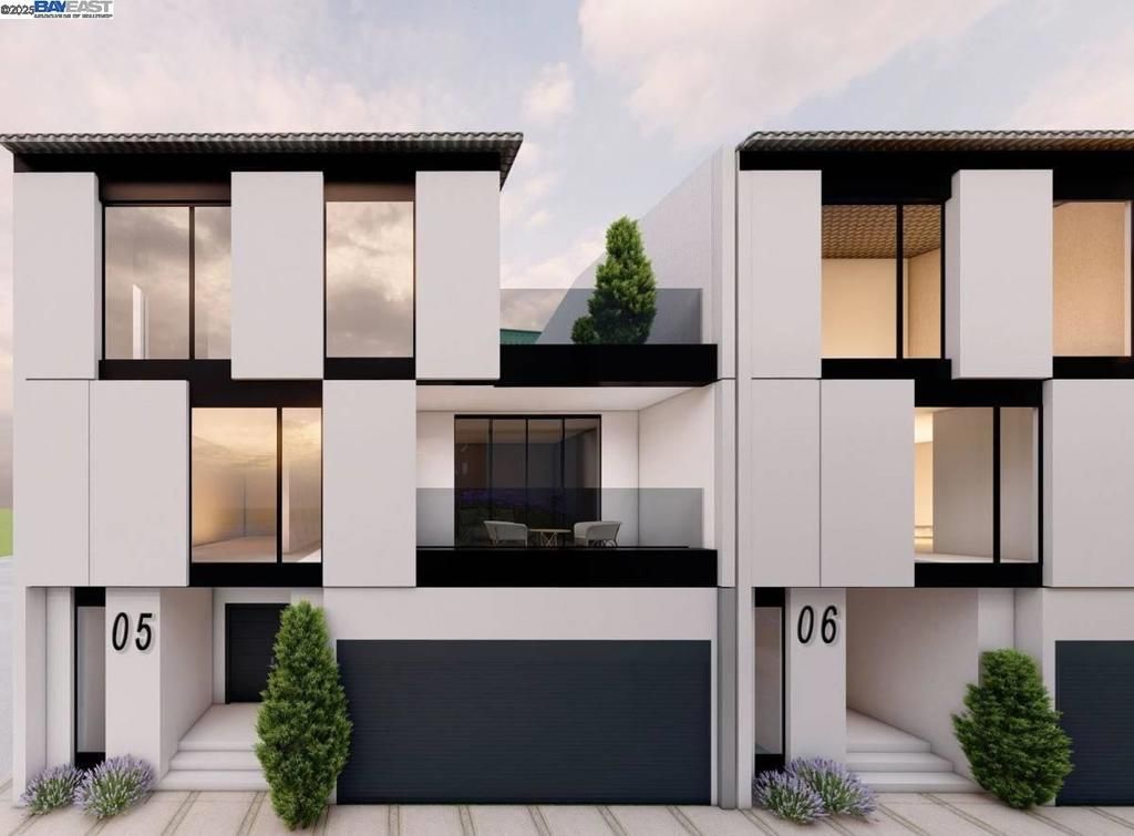 Attached, Exterior, Facade, Modern