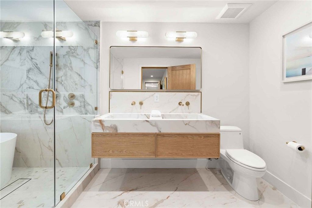 Bathroom, Glass Shower, Interior, Marble, Marble Walls