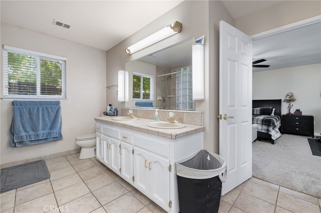 Bathroom, Bedroom, Glass Shower, Interior, Tile Countertops