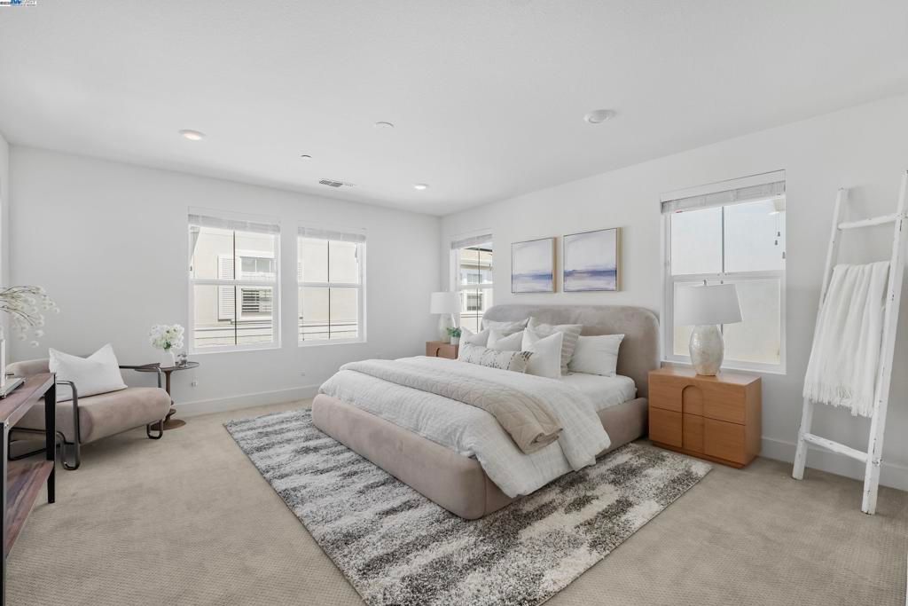 Bedroom, Interior, Recessed Lighting