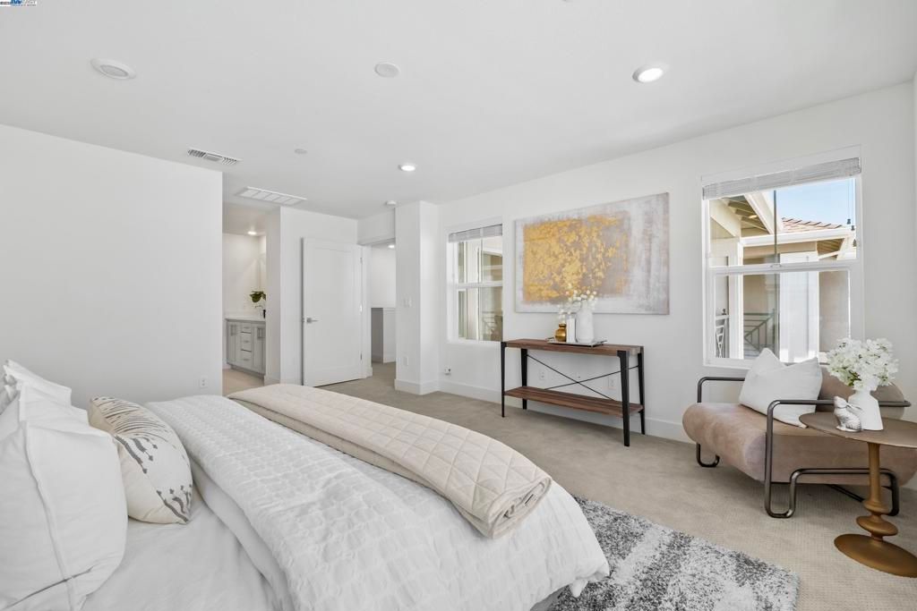 Bedroom, Interior, Recessed Lighting