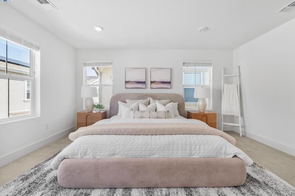 Bedroom, Interior, Recessed Lighting