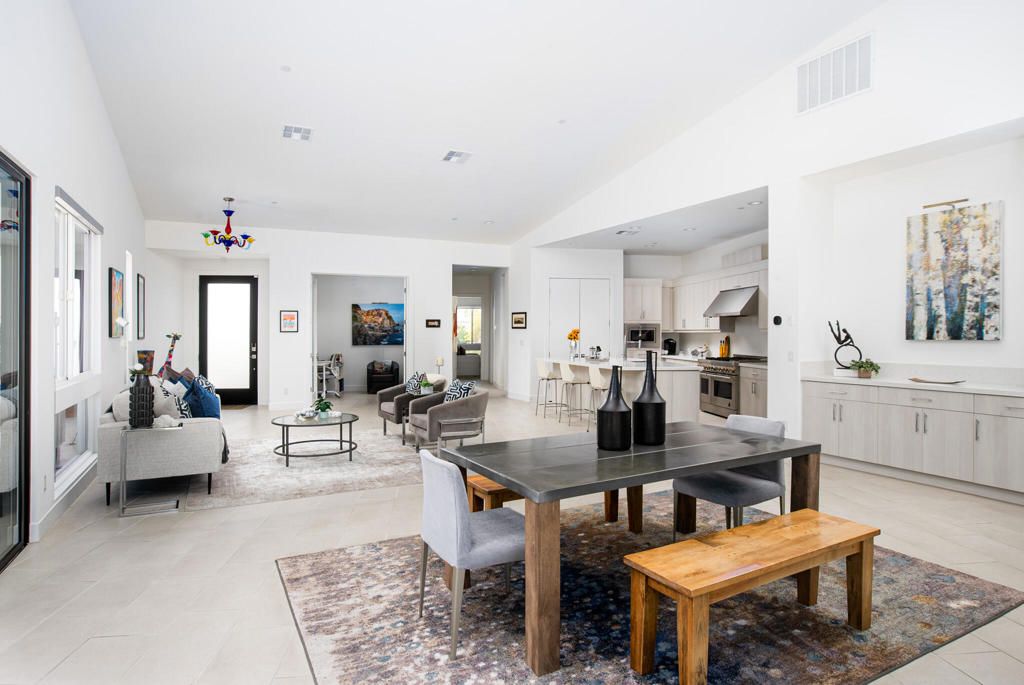 Dining room, Interior, Kitchen, Living room, Recessed Lighting, Stainless Steel Appliances