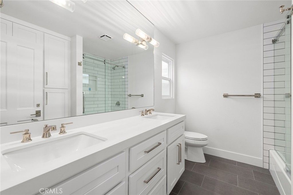 Bathroom, Dual Sink Vanities, Glass Shower, Interior