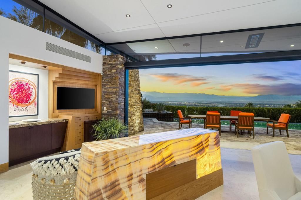 Interior, Recessed Lighting, Stone Walls
