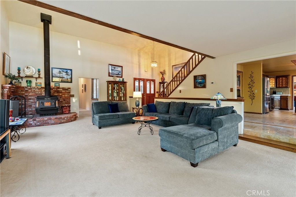 Fireplace, Interior, Living room, Pendant Lights