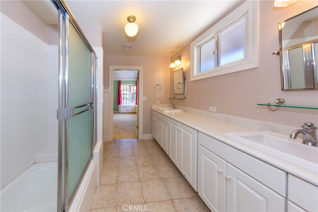 Bathroom, Dual Sink Vanities, Glass Shower, Interior
