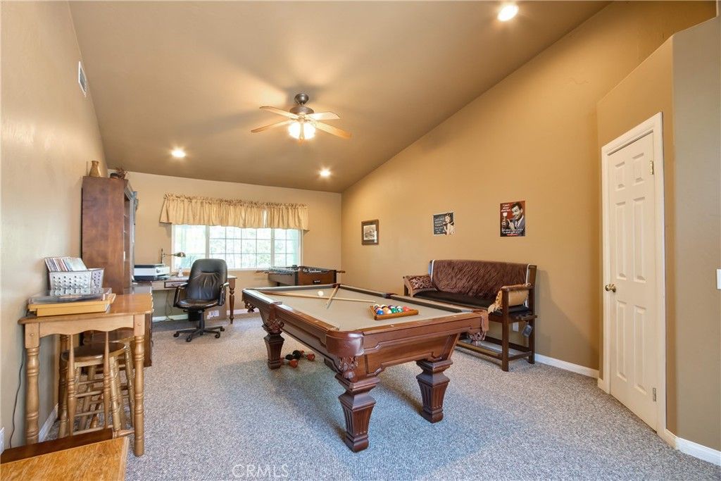 Billiard Table, Game Room, Home Office, Interior, Recessed Lighting