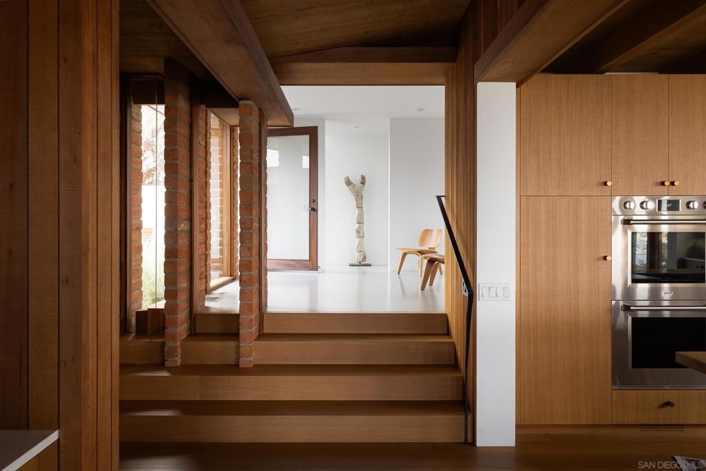 Interior, Kitchen, Stainless Steel Appliances, Wooden Ceilings, Wood Texture Flooring