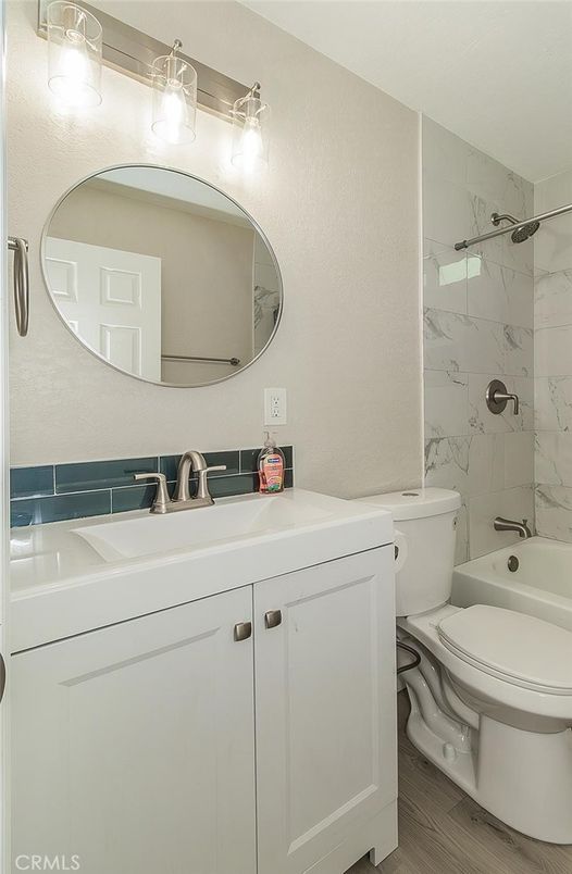 Bathroom, Interior, Marble Walls, Wood Texture Flooring