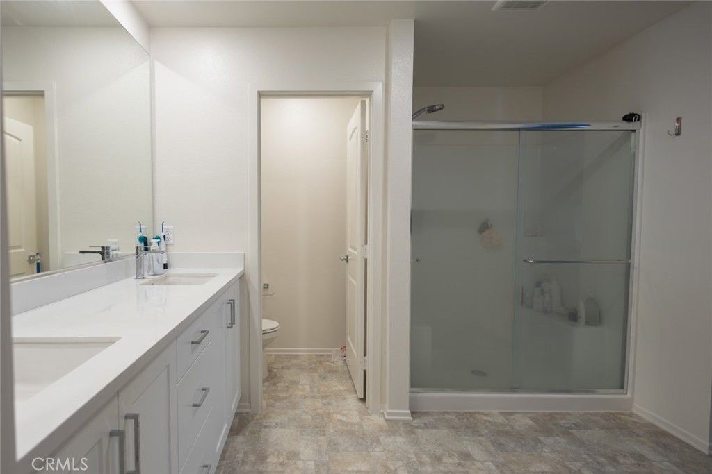Bathroom, Dual Sink Vanities, Glass Shower, Interior