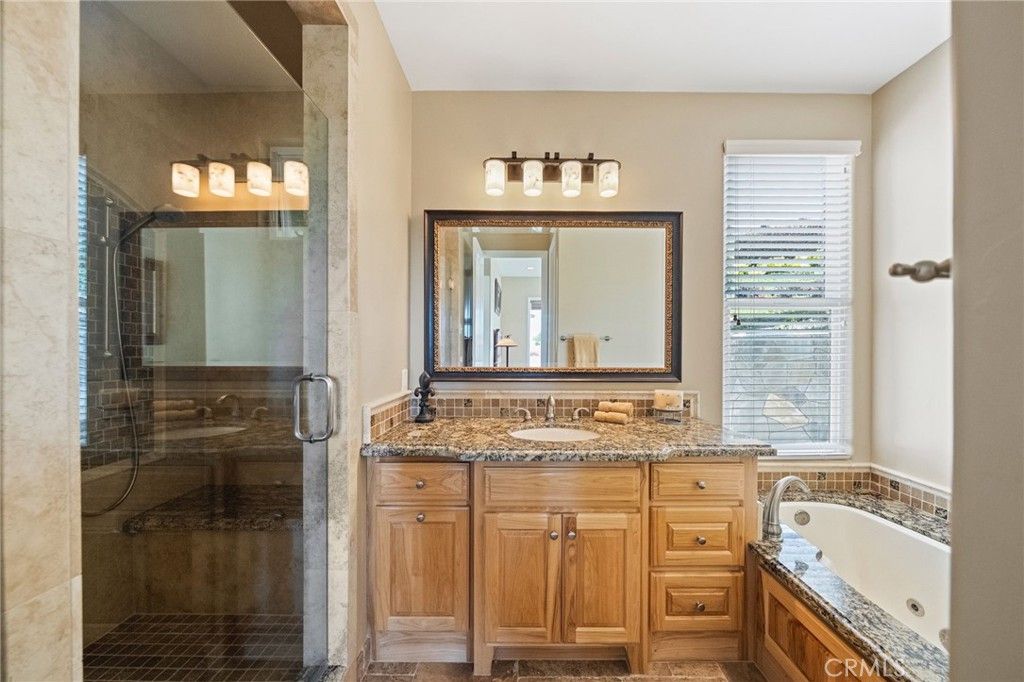 Bathroom, Dual Sink Vanities, Glass Shower, Interior