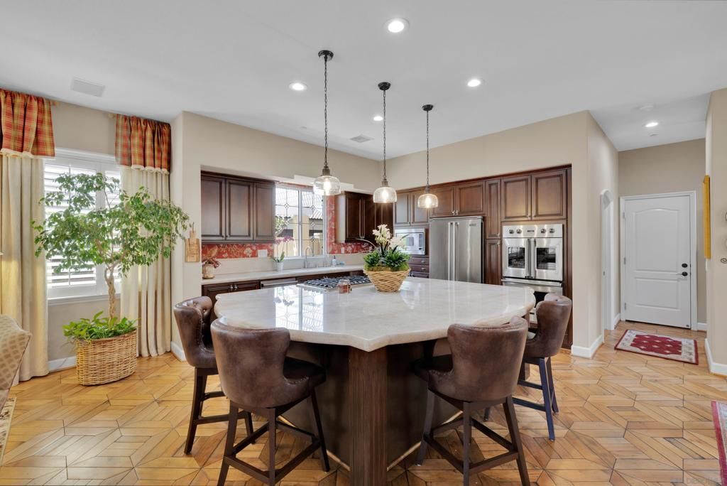 Interior, Kitchen, Pendant Lights, Recessed Lighting, Stainless Steel Appliances