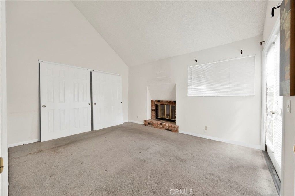 Empty room, Fireplace, Interior