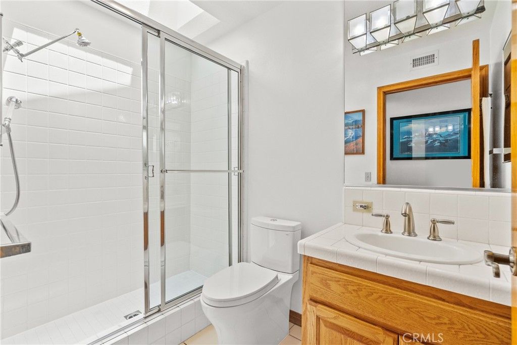 Bathroom, Glass Shower, Interior, Tile Countertops