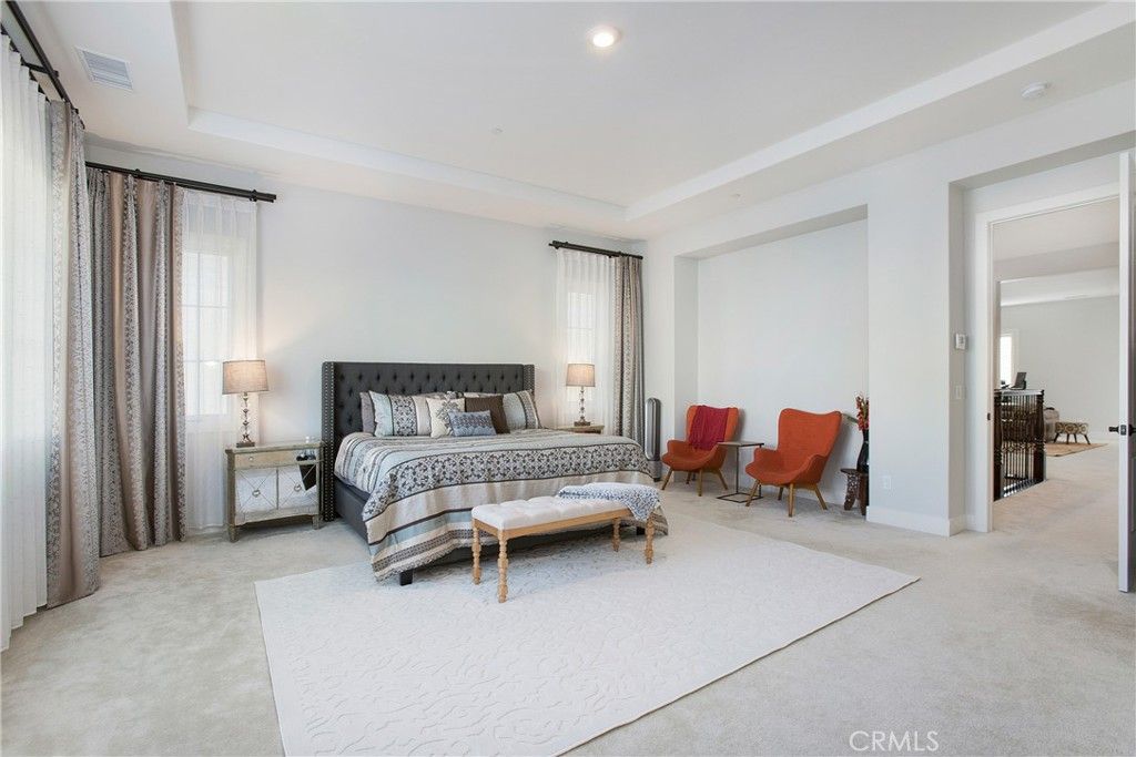 Bedroom, Interior, Recessed Lighting