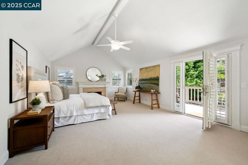 Bedroom, Fireplace, Interior