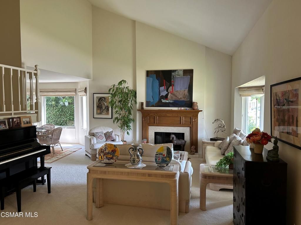 Fireplace, Interior, Living room, Piano