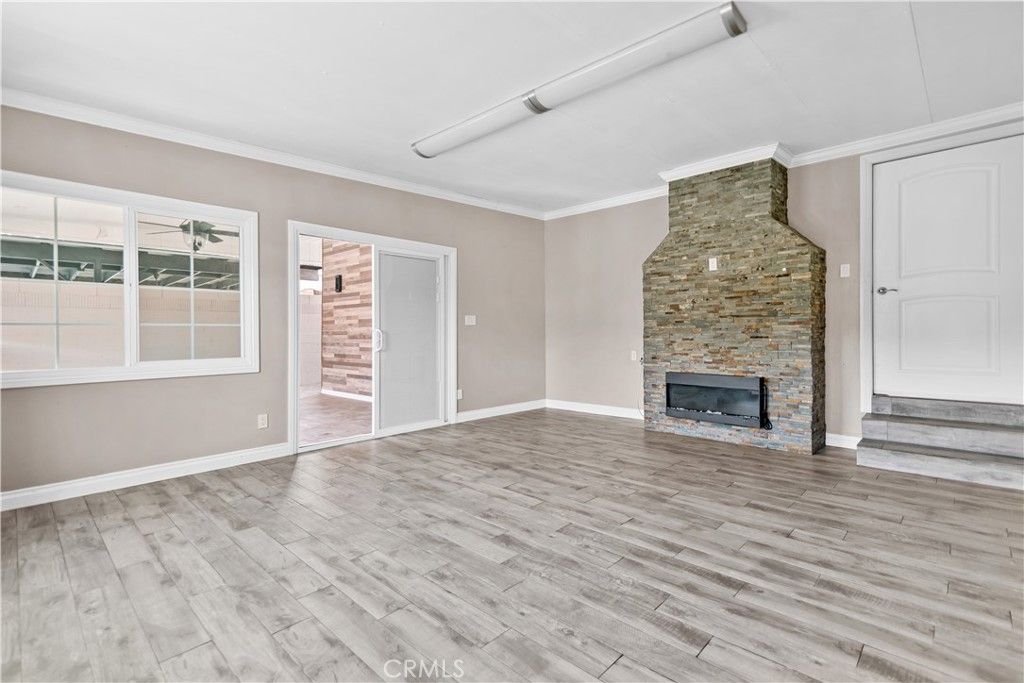 Empty room, Fireplace, Interior, Wood Texture Flooring