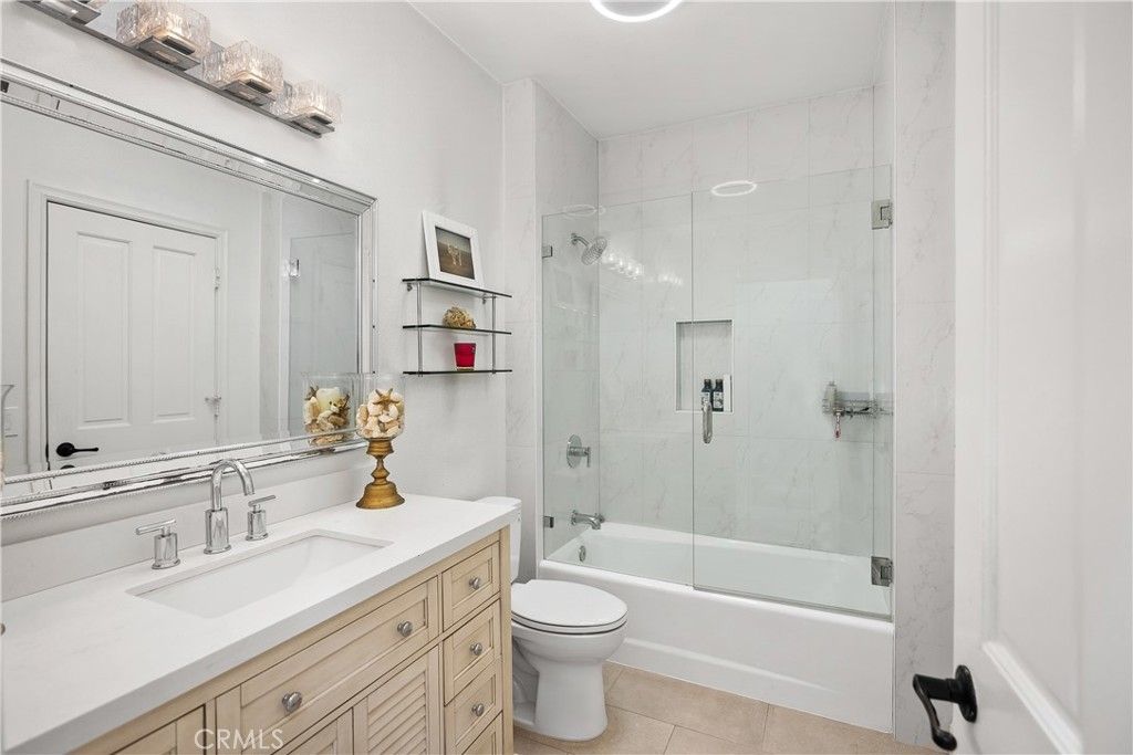 Bathroom, Glass Shower, Interior, Marble Walls, Recessed Lighting