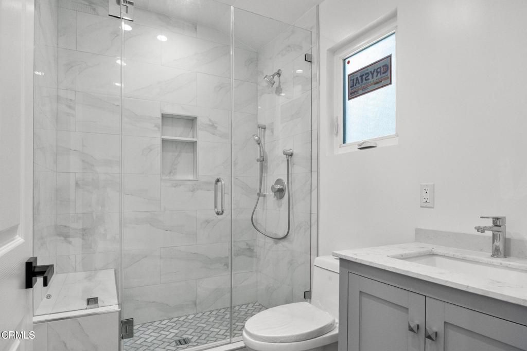 Bathroom, Glass Shower, Interior, Marble Walls