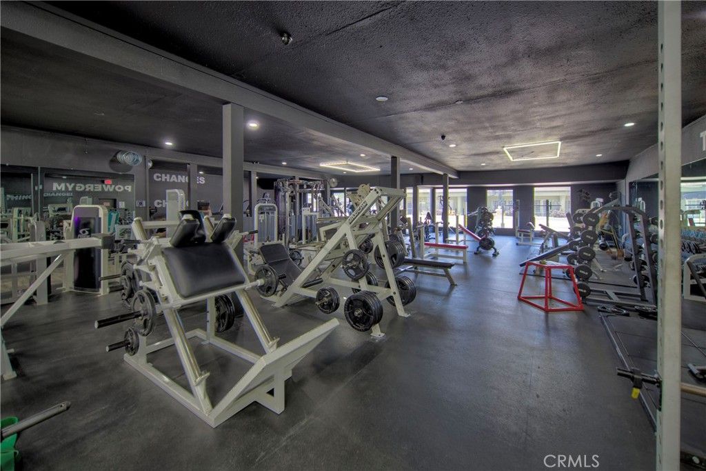 Fitness Equipment, Gym, Interior, Recessed Lighting