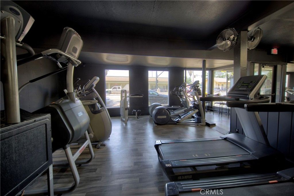 Fitness Equipment, Gym, Interior, Wood Texture Flooring