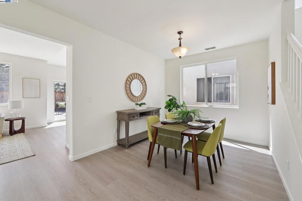 Dining room, Interior, Wood Texture Flooring