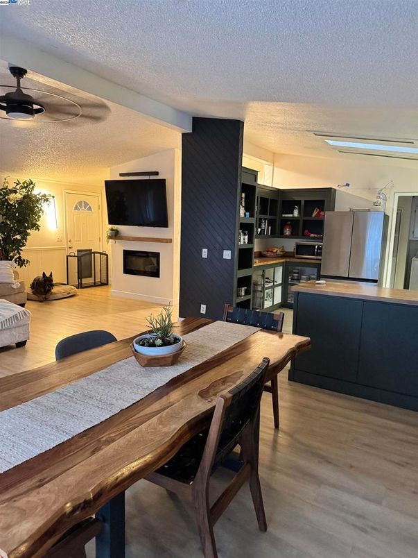 Dining room, Interior, Kitchen, Wood Texture Flooring