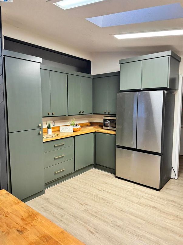 Interior, Kitchen, Wood Texture Flooring