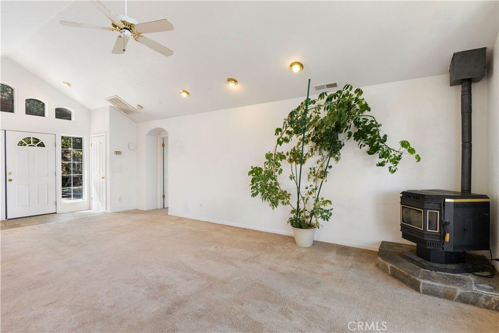 Empty room, Fireplace, Interior, Recessed Lighting