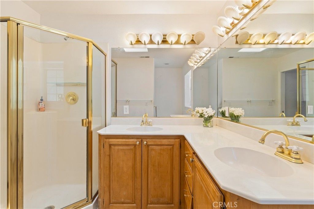 Bathroom, Dual Sink Vanities, Glass Shower, Interior
