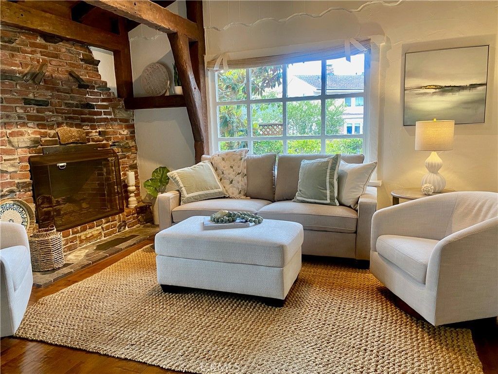 Fireplace, Interior, Living room, Stone Walls, Wood Texture Flooring