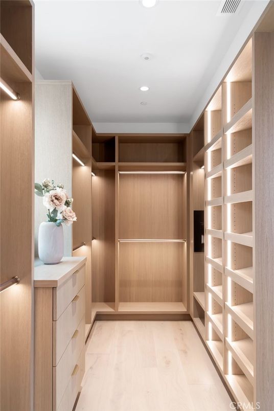 Interior, Recessed Lighting, Walk-in Closets, Wood Texture Flooring