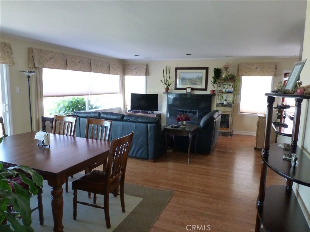 Dining room, Fireplace, Interior, Living room, Wood Texture Flooring