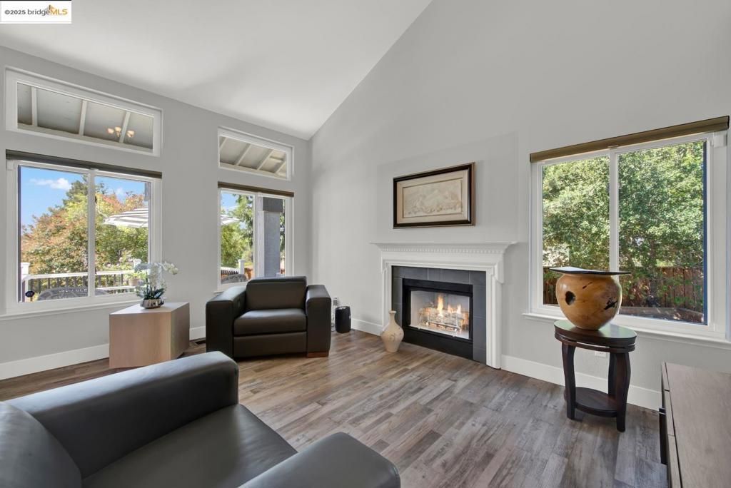 Fireplace, Interior, Wood Texture Flooring