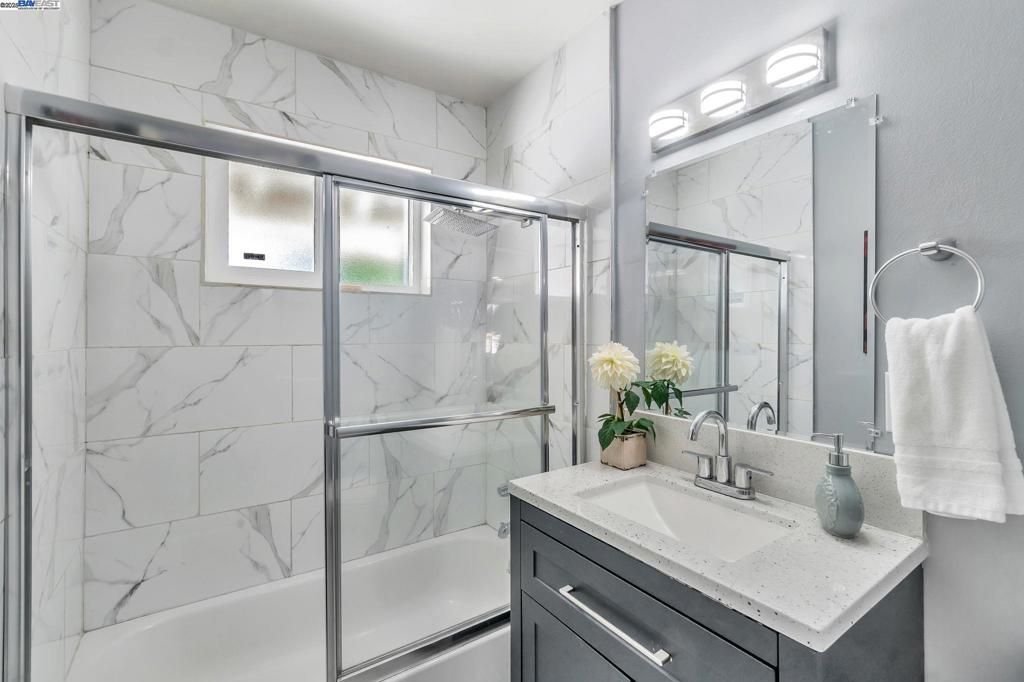 Bathroom, Glass Shower, Interior, Marble Walls