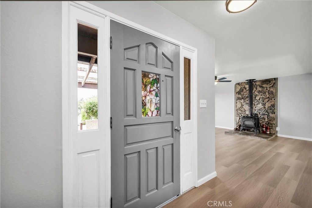 Interior, Stone Walls, Wood Texture Flooring