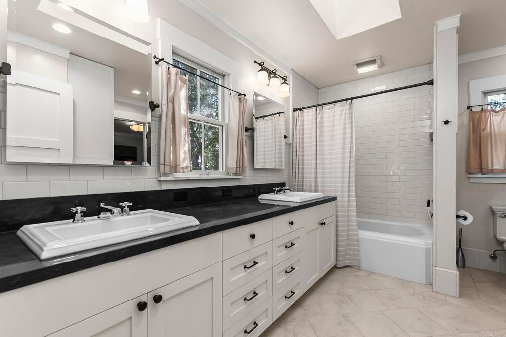 Bathroom, Dual Sink Vanities, Interior, Marble, Recessed Lighting