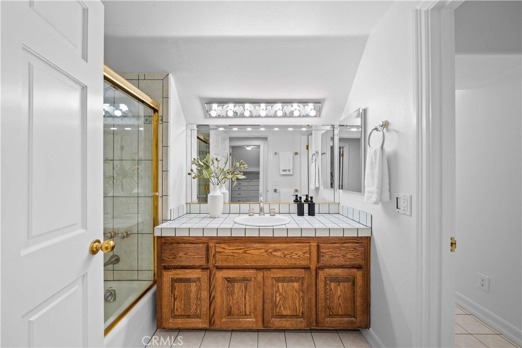 Bathroom, Glass Shower, Interior, Tile Countertops