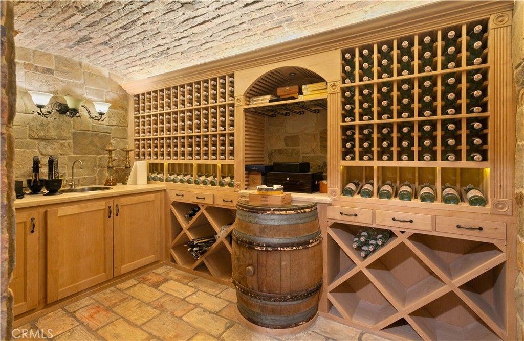 Interior, Stone Walls, Wine Storage