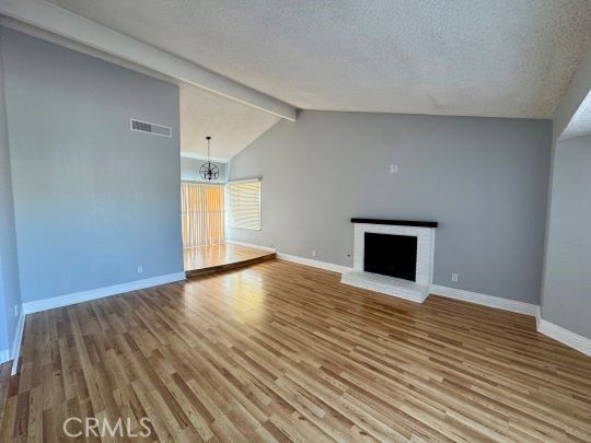 Empty room, Fireplace, Interior, Wood Texture Flooring