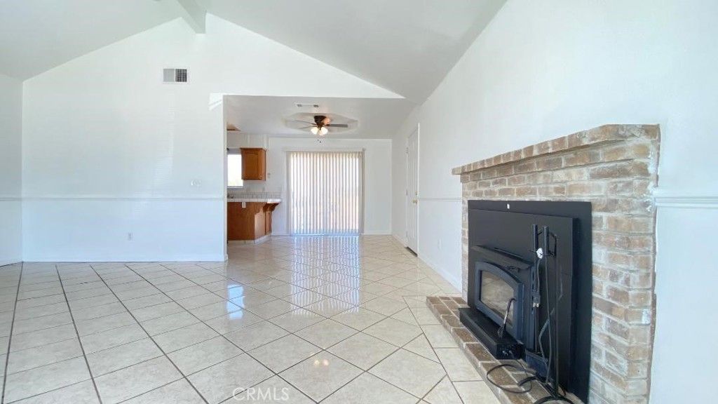Empty room, Fireplace, Interior