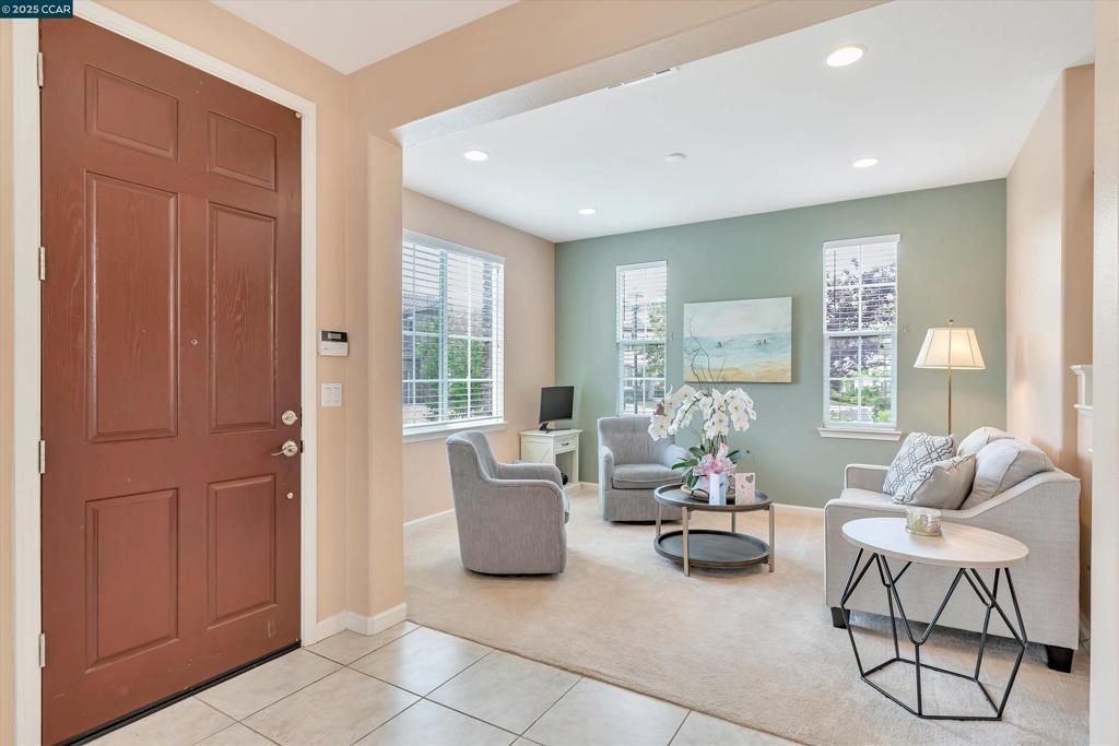 Interior, Living room, Recessed Lighting