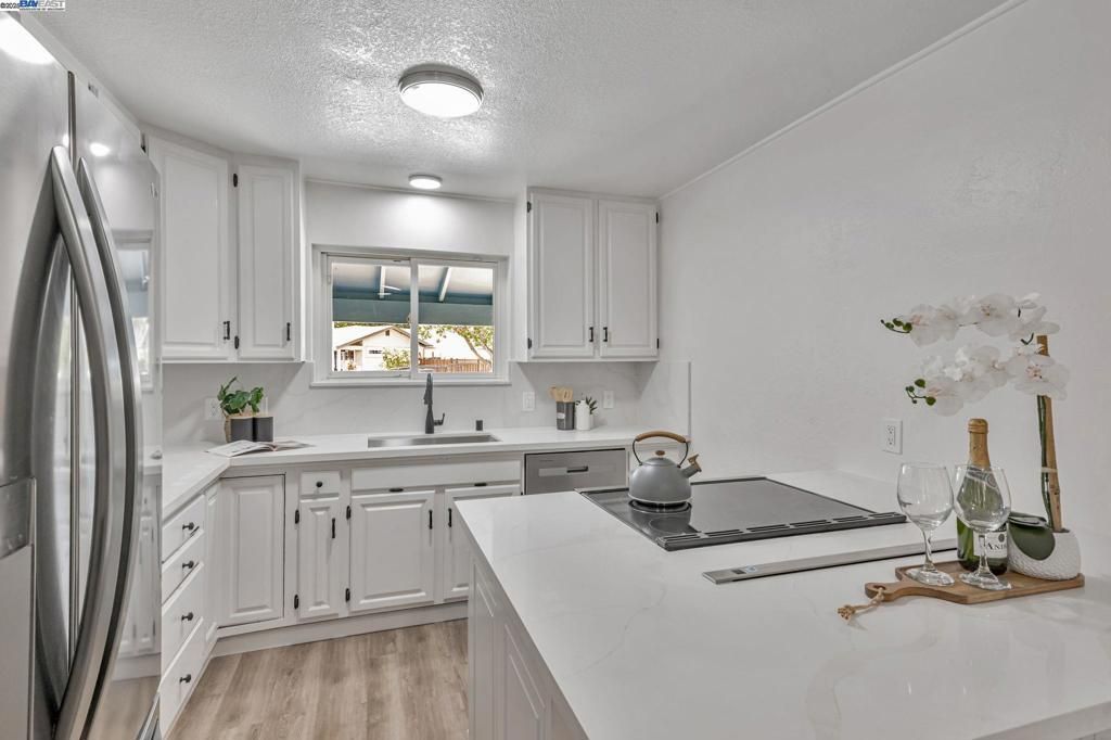 Interior, Kitchen, Wood Texture Flooring