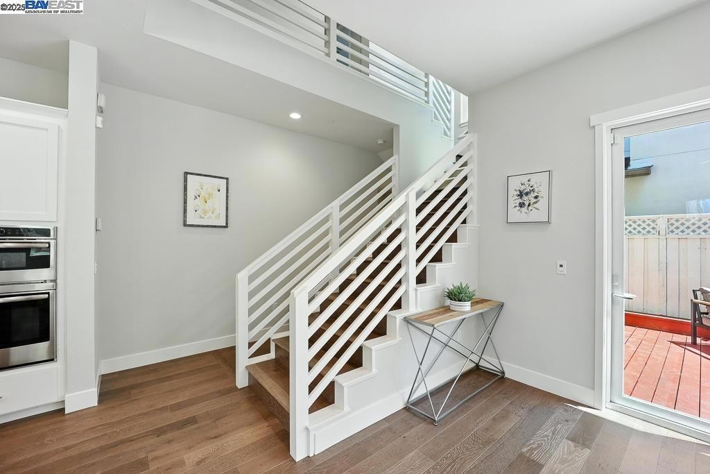 Interior, Recessed Lighting, Stainless Steel Appliances, Wood Texture Flooring