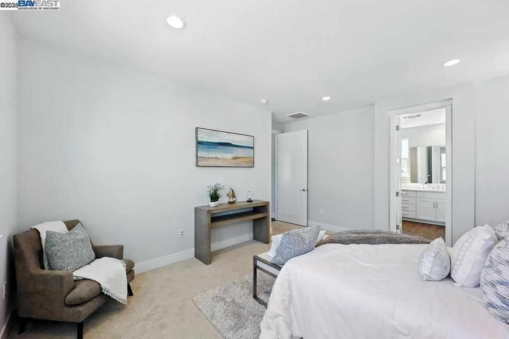 Bedroom, Interior, Recessed Lighting